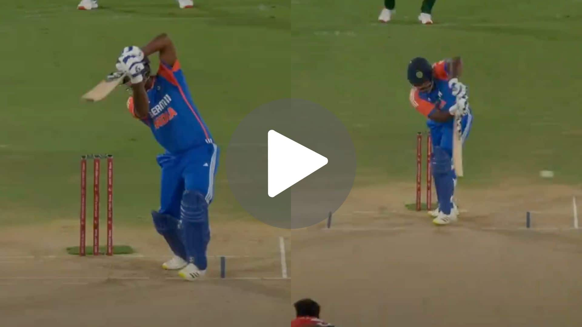 [Watch] 4, 4, 4, 4! Sanju Samson Thrashes Taskin Ahmed With Consecutive Boundaries In 3rd T20I